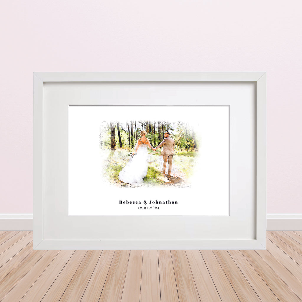 Custom Wedding Portrait Print