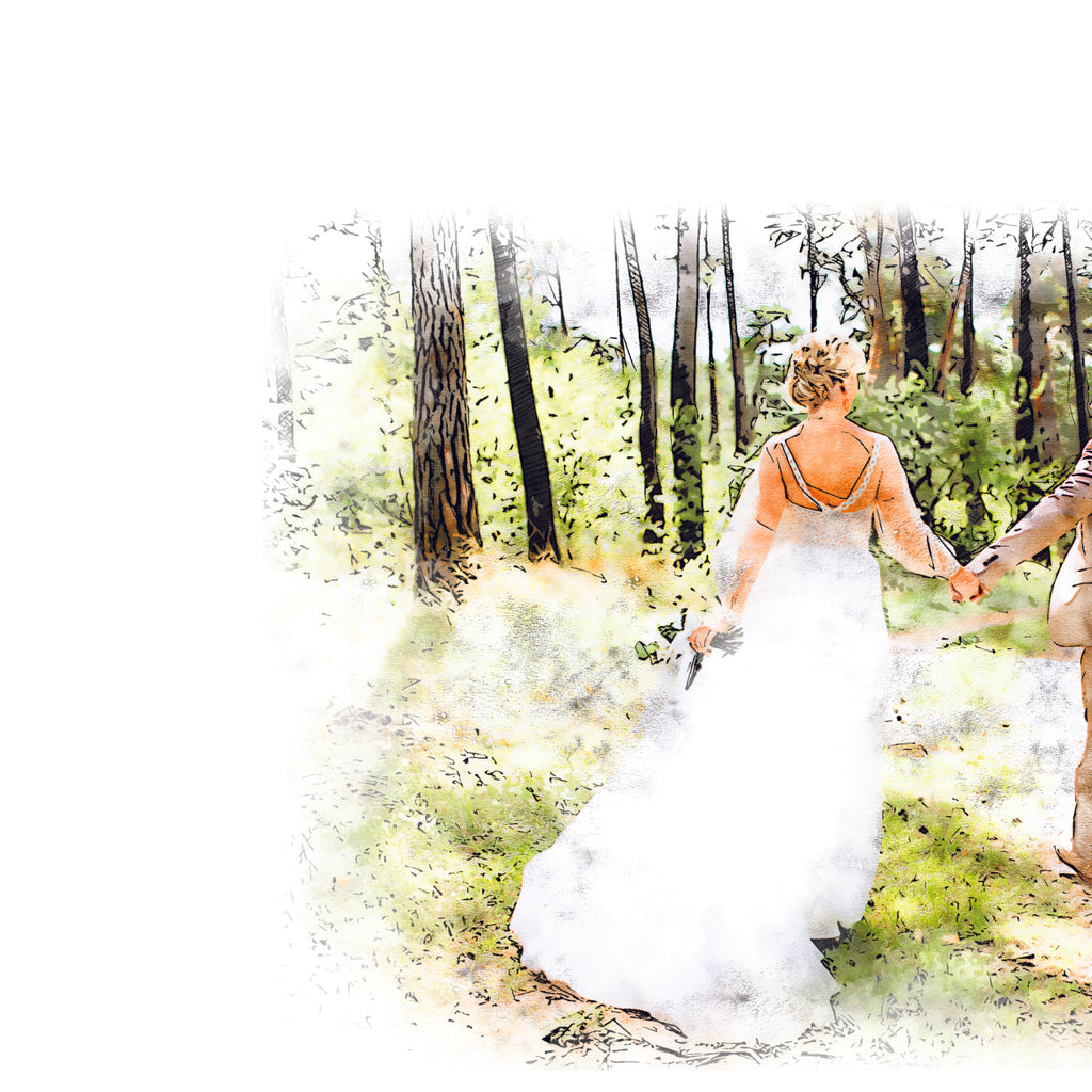 Custom Wedding Portrait Print