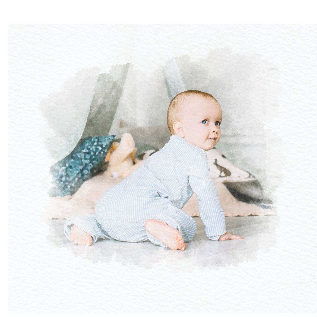 New Baby Portrait Print - Gift