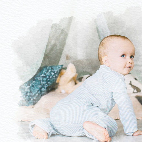 New Baby Portrait Print - Gift