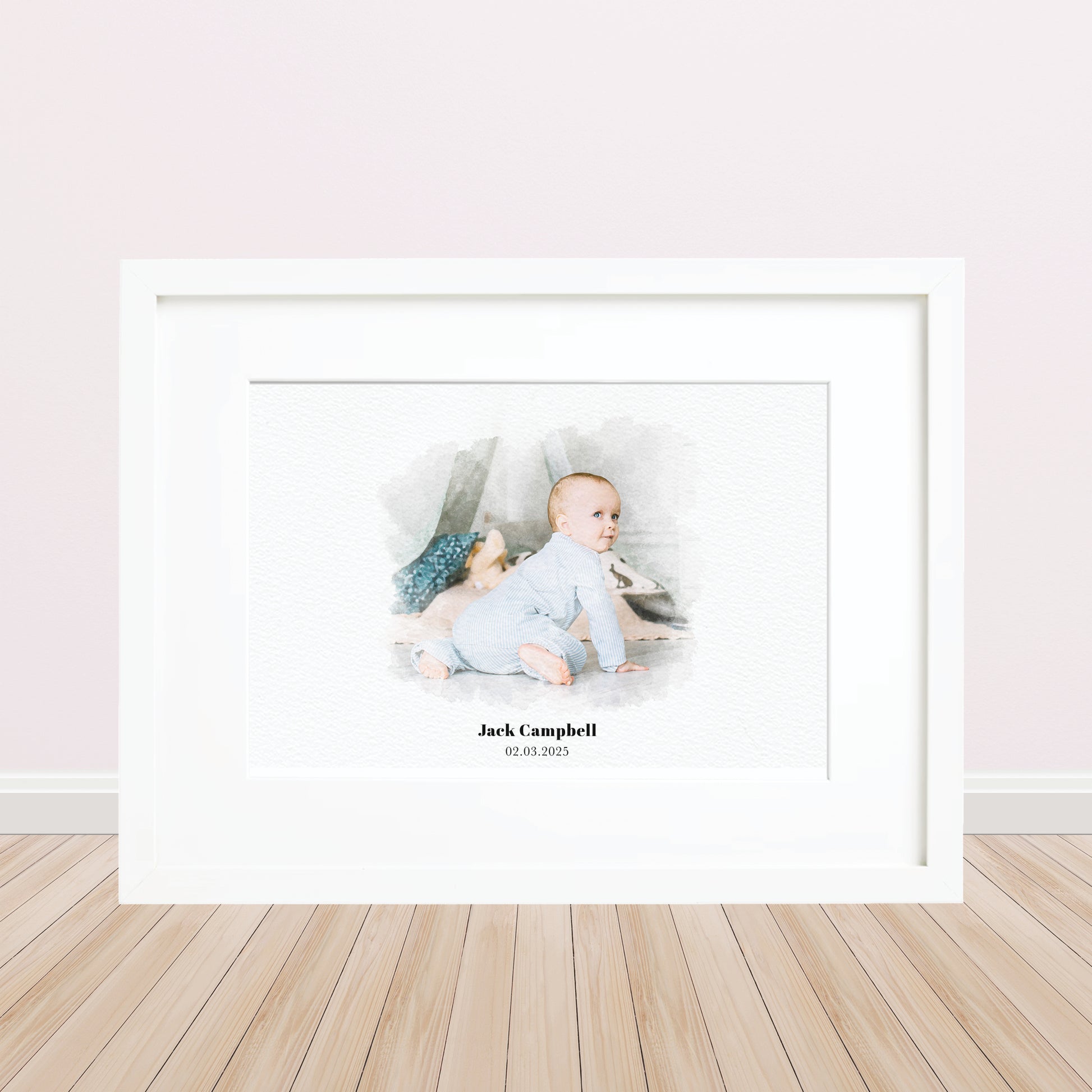New Baby Portrait Print - Gift