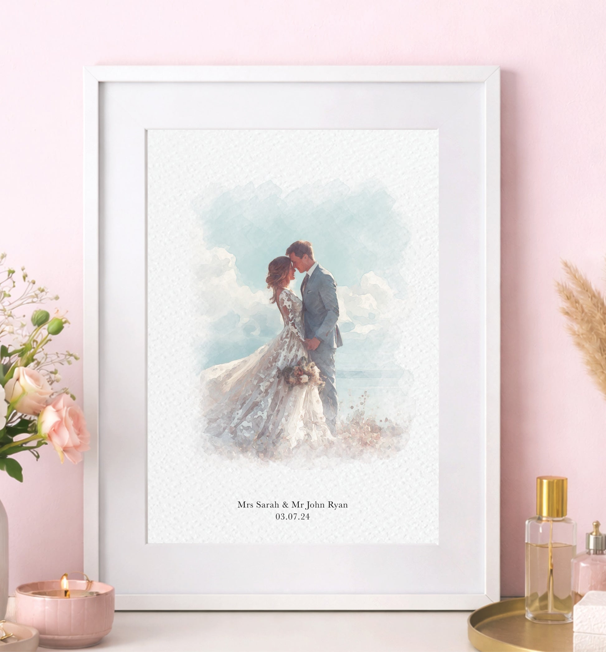 Custom Wedding Portrait Print