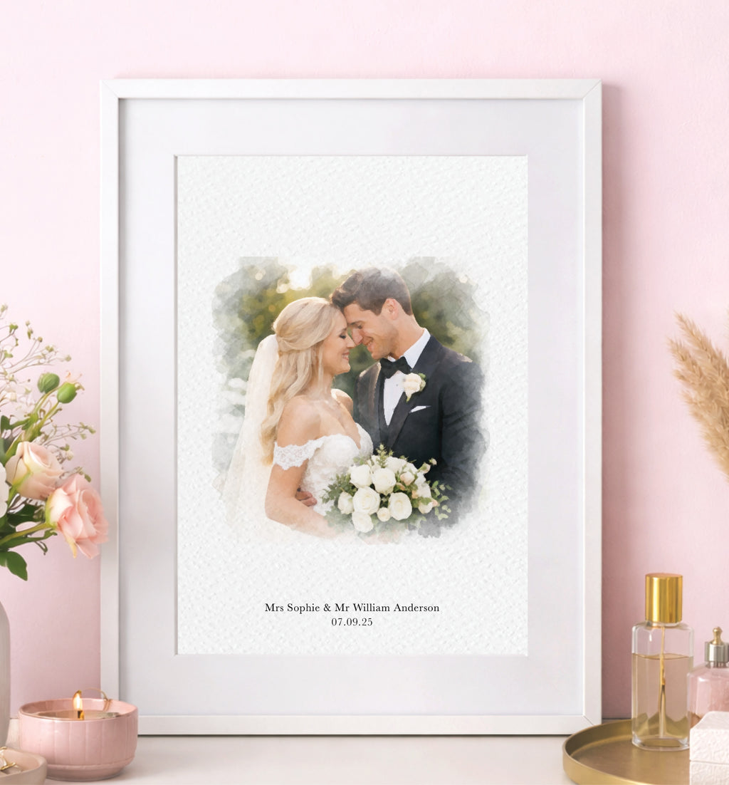 Custom Wedding Portrait Print