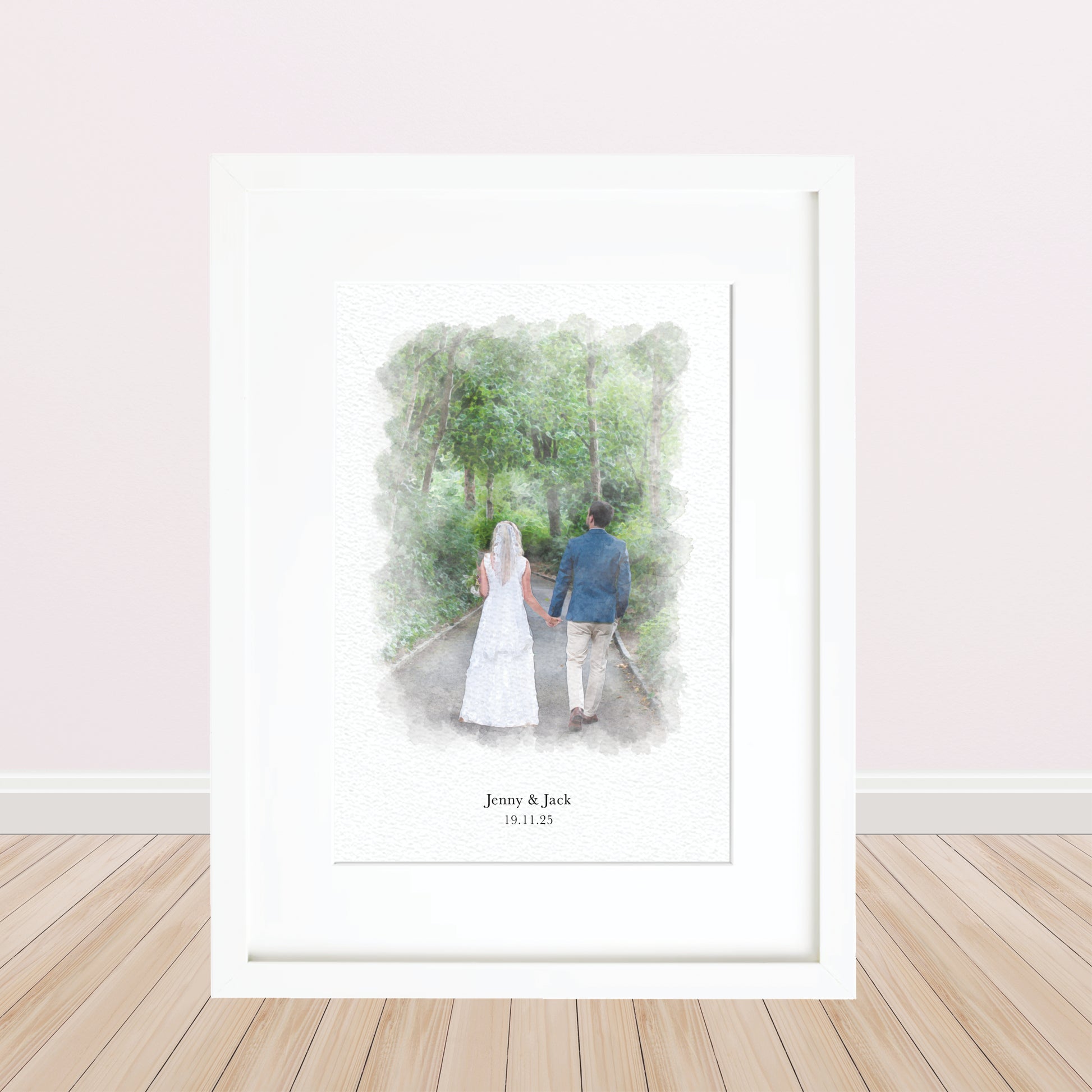 Custom Wedding Portrait Print