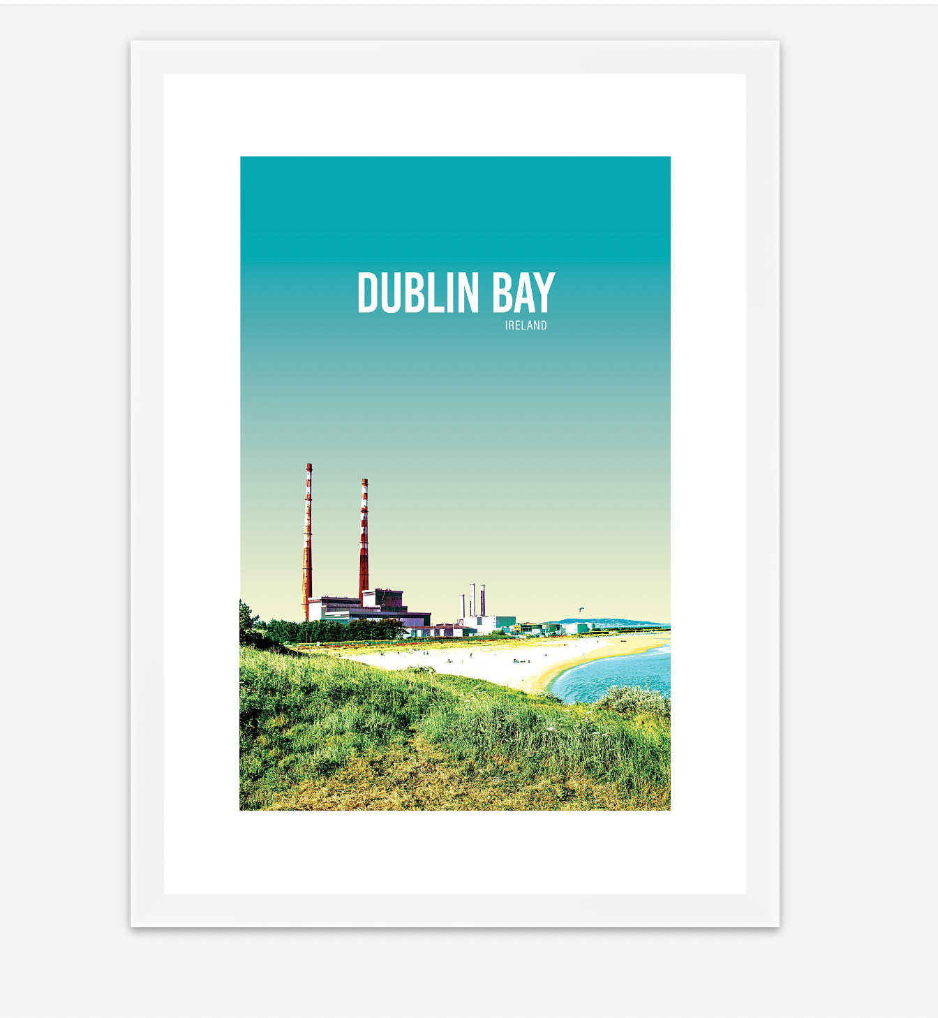 Dublin Bay Blue Sky A4 Print - Littlebee Prints