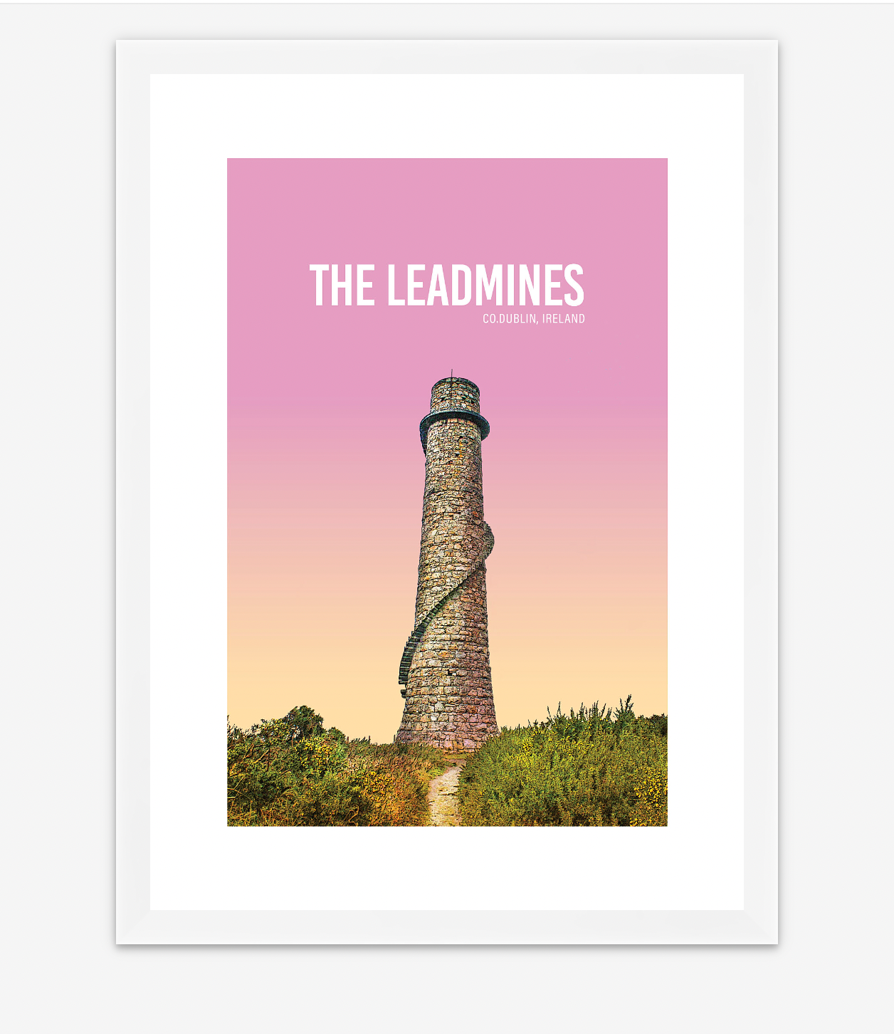 Leadmines Pink Sky A4 Print - Littlebee Prints